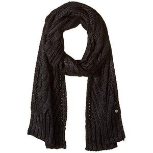LAUREN Ralph Lauren Engineered Cable Scarf (Black)
